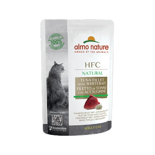 Almo Nature HFC Natural Katzenfutter- Frischebeutel - Thunfisch Und Junge Sardellen 1 Almo Nature HFC Natural Katzenfutter- Frischebeutel - Thunfisch Und Junge Sardellen