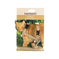 Beeztees Nylon Katzengeschirr Uni - Beige