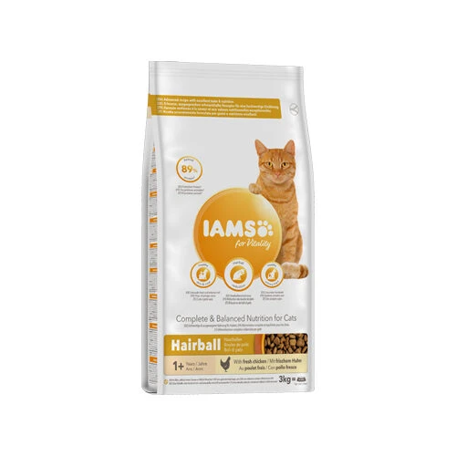 IAMS For Vitality Adult Cat Hairball 1 IAMS For Vitality Adult Cat Hairball
