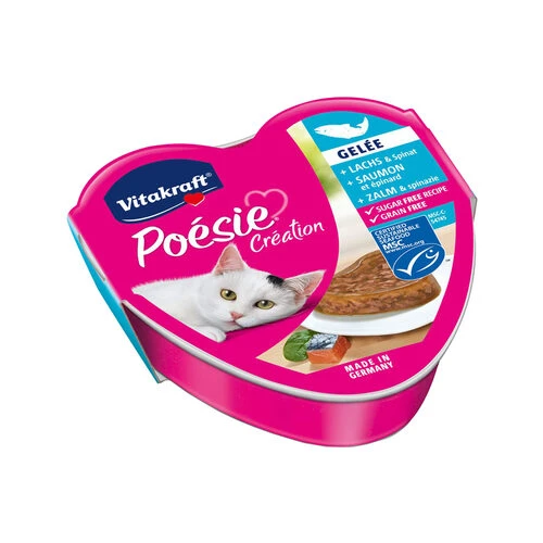 Vitakraft Poésie Lachs & Spinat In Gelee 1 Vitakraft Poésie Lachs & Spinat In Gelee