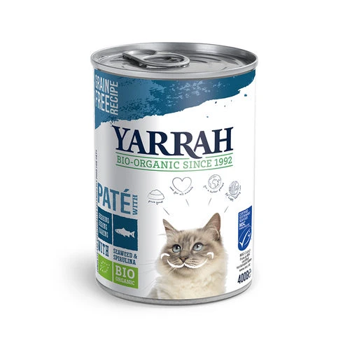 Yarrah - Katzenfutter Paté Fish Mit Spirulina Und Meeresalgen Bio 1 Yarrah - Katzenfutter Paté Fish Mit Spirulina Und Meeresalgen Bio