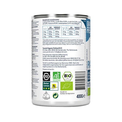 Yarrah - Katzenfutter Paté Fish Mit Spirulina Und Meeresalgen Bio 3 Yarrah - Katzenfutter Paté Fish Mit Spirulina Und Meeresalgen Bio – Bild 3